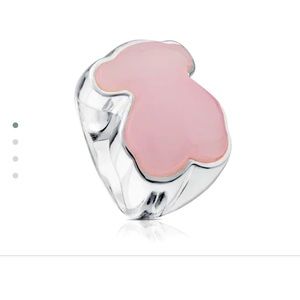TOUS New Color ring in sterling silver with rose quartzite.